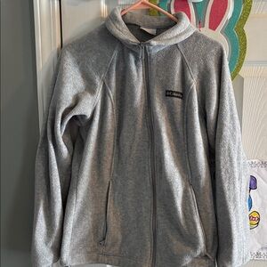 Columbia Soft Gray Fleece Jacket